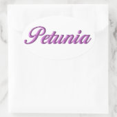 Petunia sticker naam (Tas)