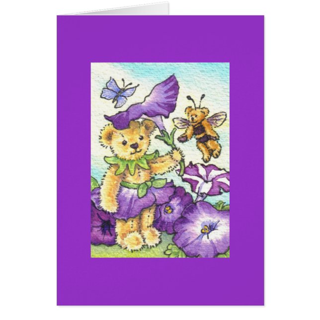 Petunia Teddy Blank Note (Voorkant)