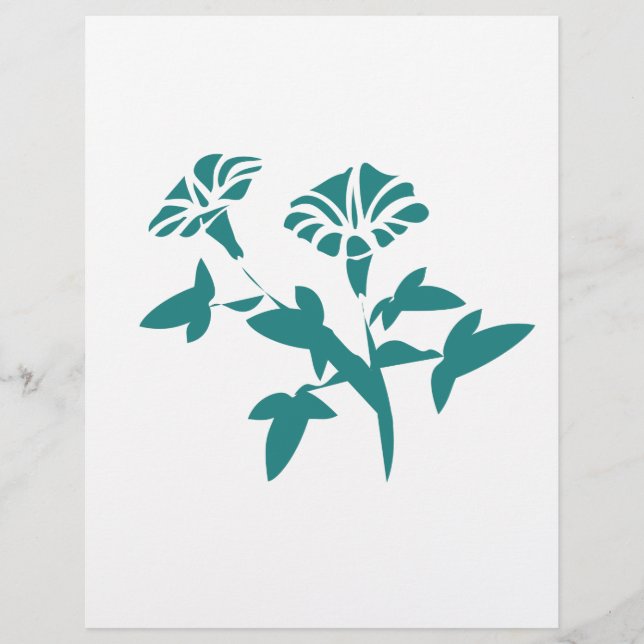 Petunia-ventilator gestyliseerd (Voorkant)