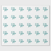 Petunia-ventilator gestyliseerd cadeaupapier (Vlak)