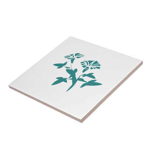 Petunia-ventilator gestyliseerd tegeltje (Zijkant)