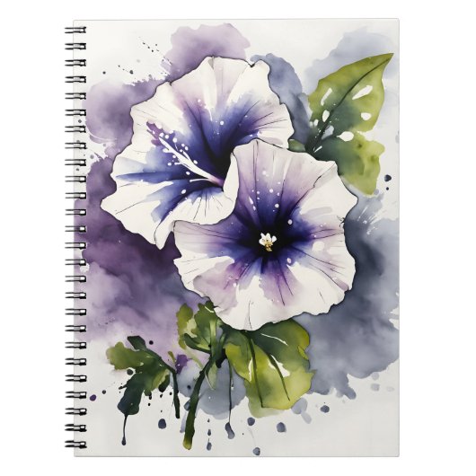 Petunia - Watercolor flowers Notitieboek (Voorkant)