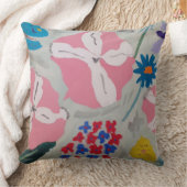 Petunia & Zomerbloemen Kussen (Deken)