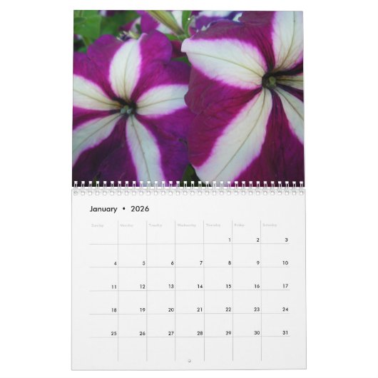 Petunias - een 20XX kalender (Jan 2026)
