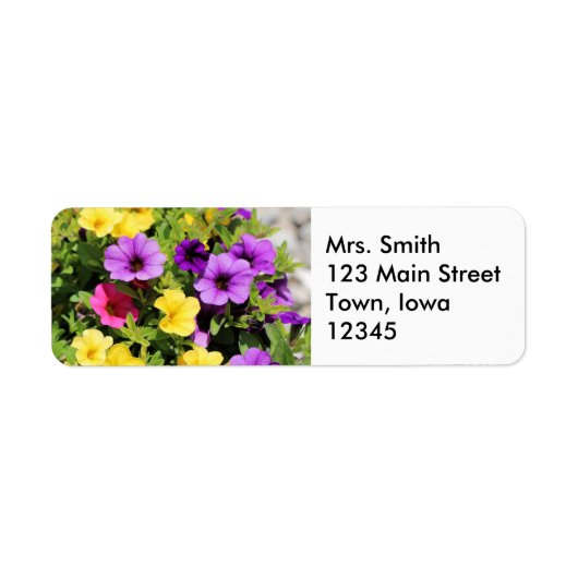 Petunias Etiket (Voorkant)