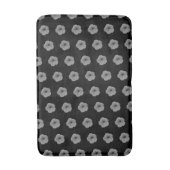 Petunia's in zwart-wit badmat (Voorkant Verticaal)