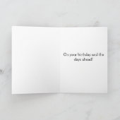 Petunias "Joy and Happiness" Birthday Card Kaart (Binnen)