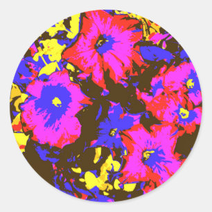 PETUNIAS RONDE STICKER