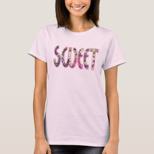 Petunias "Sweet" Basic T-Shirt (Voorkant)