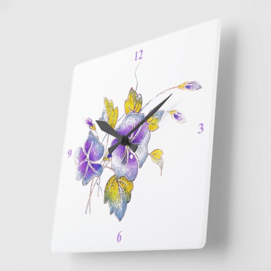 Petunias. Vierkante Klok (Hoek)