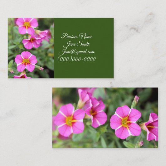 Petunias Visitekaartje (Voorkant / Achterkant)