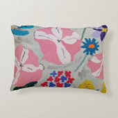 Petunia's & Zomerbloemen Gepersonaliseerd Accent Kussen (Achterkant)