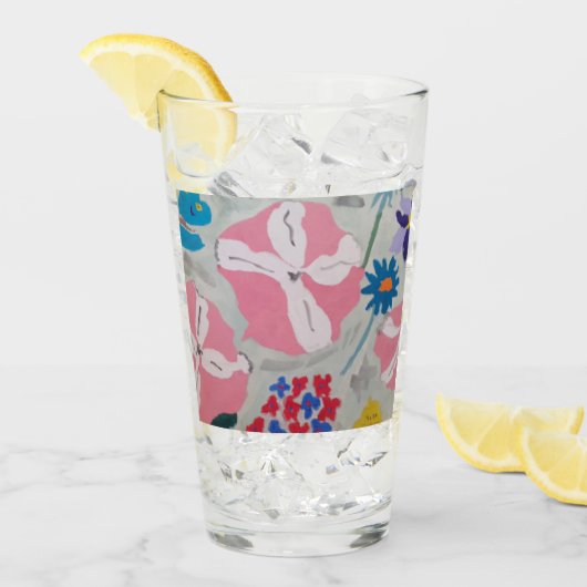 Petunia's & Zomerbloemen Glas (Voorkant ijs)