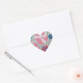 Petunia's & Zomerbloemen Hart Sticker (Envelop)