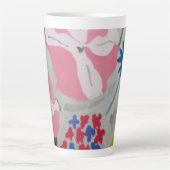 Petunia's & Zomerbloemen Latte Mok (Voorkant)