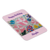 Petunia's & Zomerbloemen Verjaardagsmagneet Magneet (Rechterzijde)