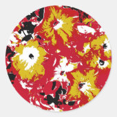 PETUNIESTROEMEN RONDE STICKER (Voorkant)