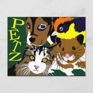 Petz World anime manga vectorkunst Briefkaart