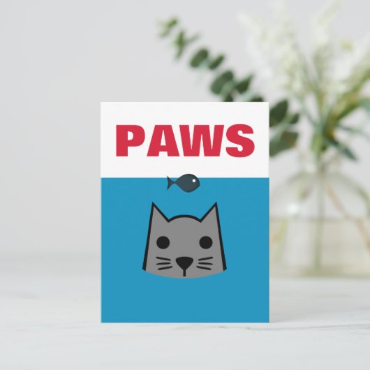 Peugen, kat briefkaart (Staand voorkant)