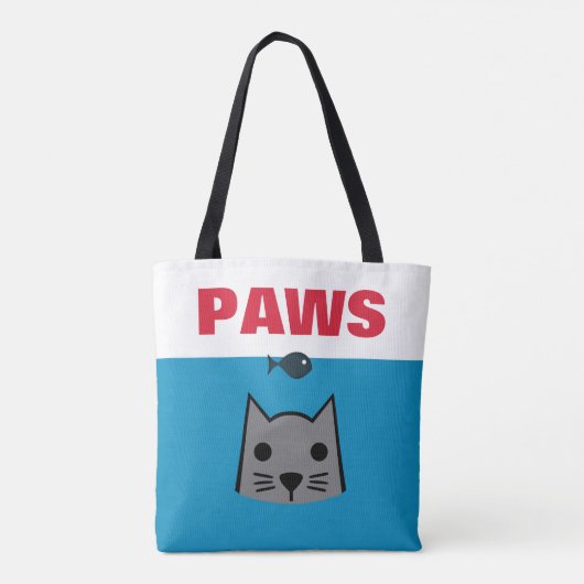 Peugen, kat tote bag (Achterkant)