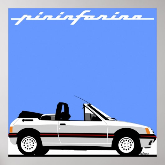 Peugeot 205 CTI Poster (Voorkant)