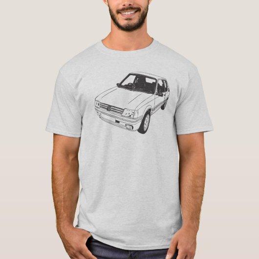 Peugeot 205 GTi t-shirt (Voorkant)