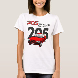PEUGEOT 205 RED342 T-SHIRT