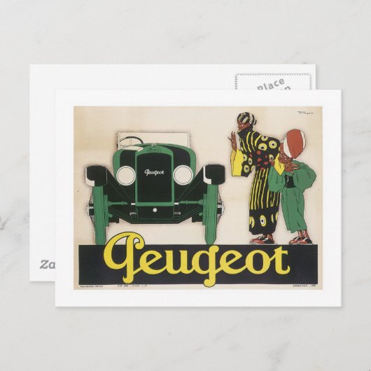 Peugeot (2) briefkaart (Voorkant / Achterkant)