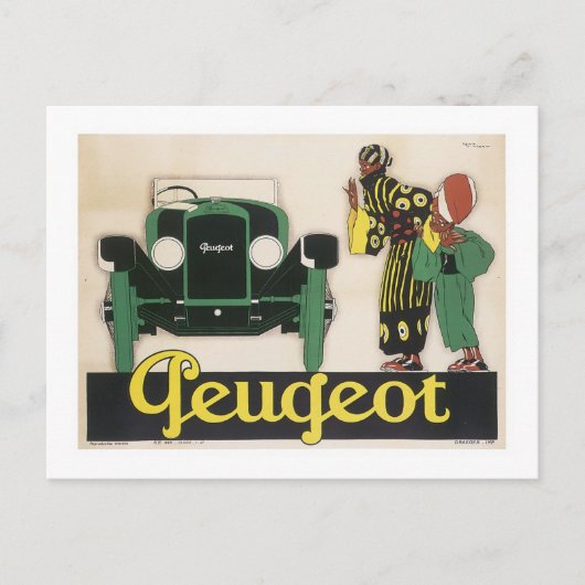 Peugeot (2) briefkaart (Voorkant)