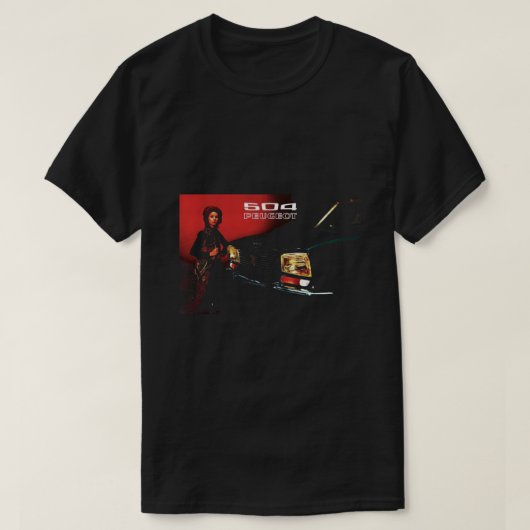 PEUGEOT 504 T-SHIRT (Design voorkant)