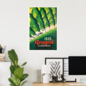 Peugeot Automobile 1935 Vintage Auto Poster (Thuiskantoor)