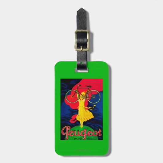 Peugeot Bicycle  PosterEuropa Bagagelabel (Voorkant verticaal)