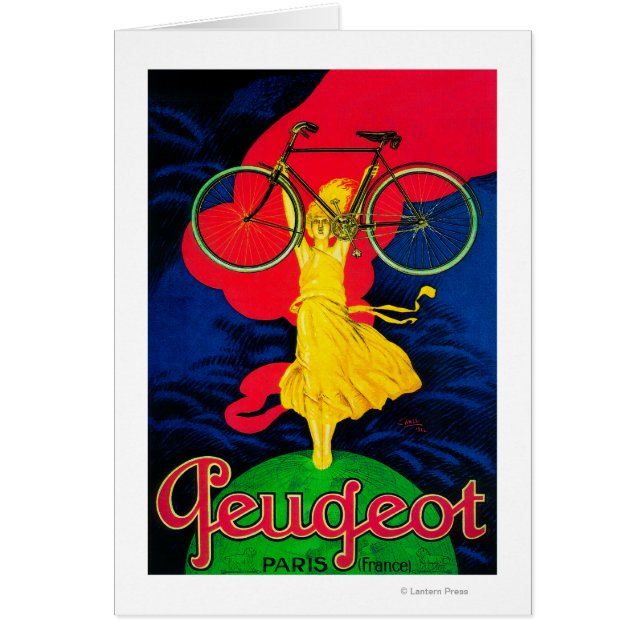 Peugeot Bicycle Vintage PosterEurope (Voorkant)