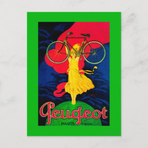 Peugeot Bicycle Vintage PosterEurope Briefkaart