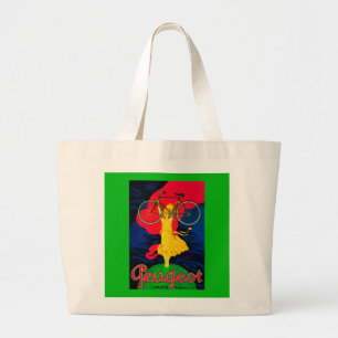 Peugeot Bicycle Vintage PosterEurope Grote Tote Bag