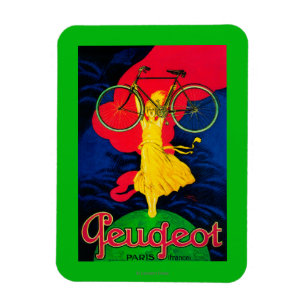 Peugeot Bicycle Vintage PosterEurope Magneet