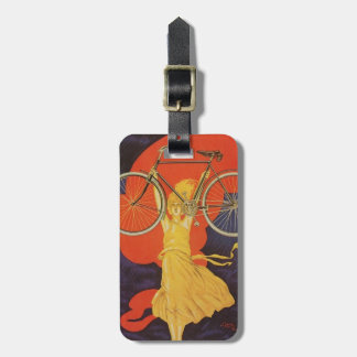 Peugeot Bicycles Bike Woman Paris Artistieke ad Ad Bagagelabel