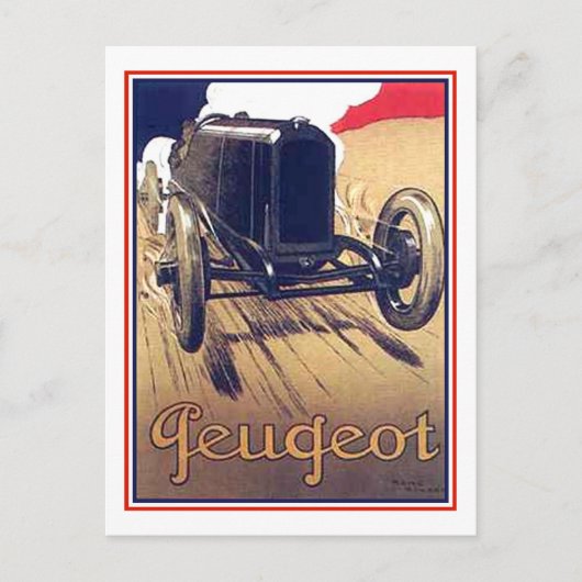 Peugeot Briefkaart (Voorkant)