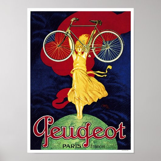 Peugeot-fietsen -  fietsenPoster Poster (Voorkant)