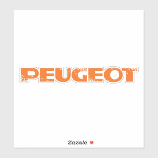 Peugeot klassiek sticker (Vel)