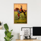 Peugeot Vintage Fiets Poster (Thuiskantoor)