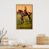 Peugeot Vintage Fiets Poster (Keuken)