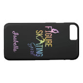 Peul Cijfer schaatsmeisje regenboogroze Case-Mate iPhone Case (Achterkant (Horizontaal))