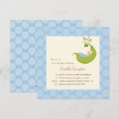 Peul in een Baby shower-uitnodiging voor peuter Kaart (Voorkant / Achterkant)