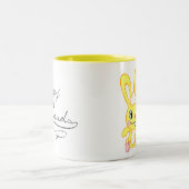 peul met vork tweekleurige koffiemok (Center)