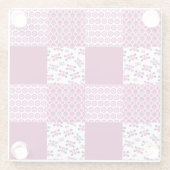 Peul van de borstbloem glazen onderzetter (Achterkant)