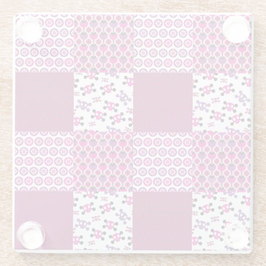 Peul van de borstbloem glazen onderzetter (Achterkant)