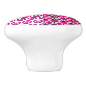 Peul van de borstbloem keramische knop (Zijkant)