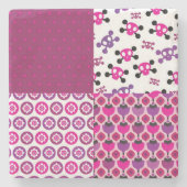 Peul van de borstbloem stenen onderzetter (Voorkant)