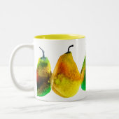 Peul-waterverf-mok met twee toonsoorten koffie tweekleurige koffiemok (Links)